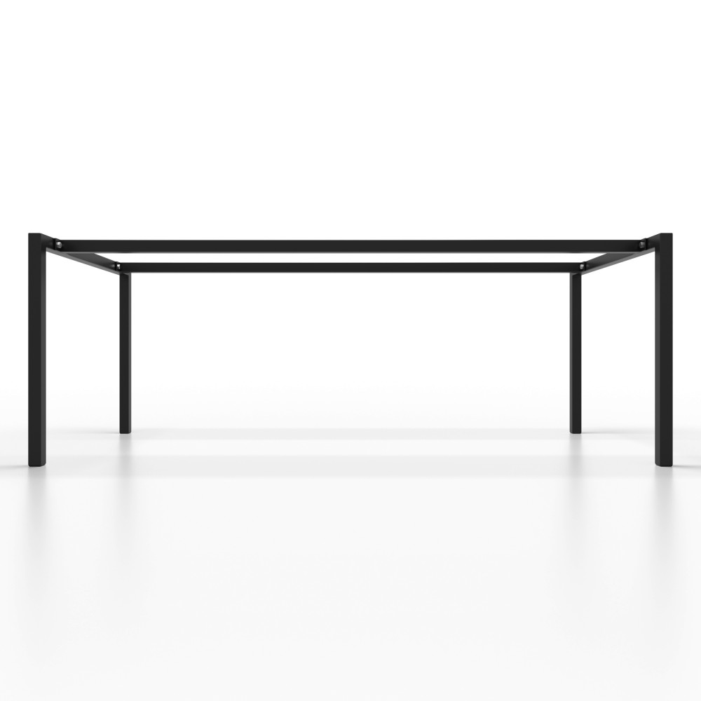 Gambe slim in ferro con due barre, eleganza sottile e stabilità garantita