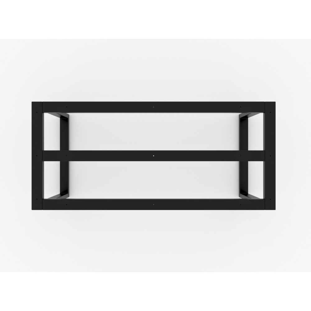 Pieds de table en métal avec trois barres, stabilité maximale pour marbre