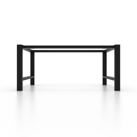 H-shaped metal table legs with 2 bars, industrial style