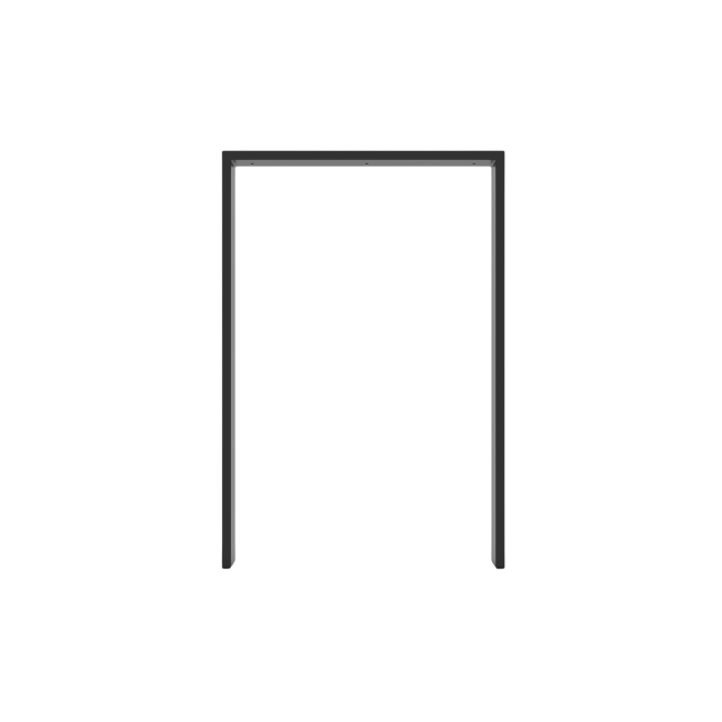 Pieds slim pour îlot cuisine en U, design essentiel et fonctionnel