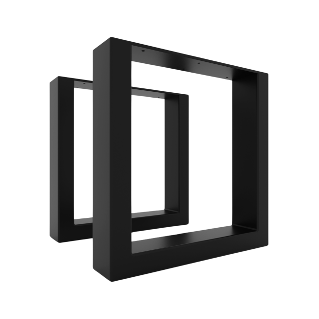 Gambe per panchina in ferro nero, stile industriale, robuste e resistenti