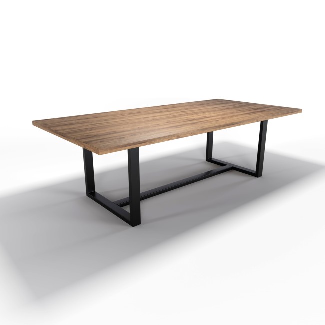 Piedi per tavolo in ferro per piani in legno massello