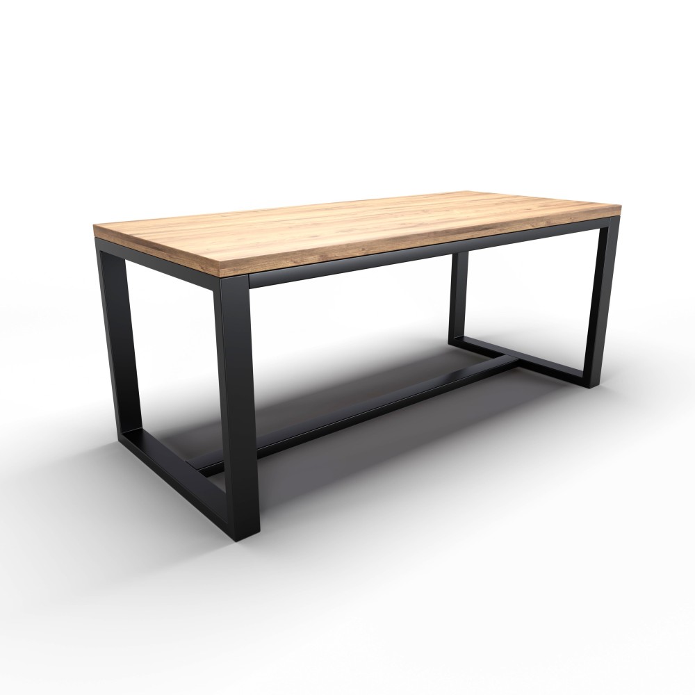 Gambe per tavolo in ferro con tripla barra centrale ideali per piani in marmo , hpl e grès