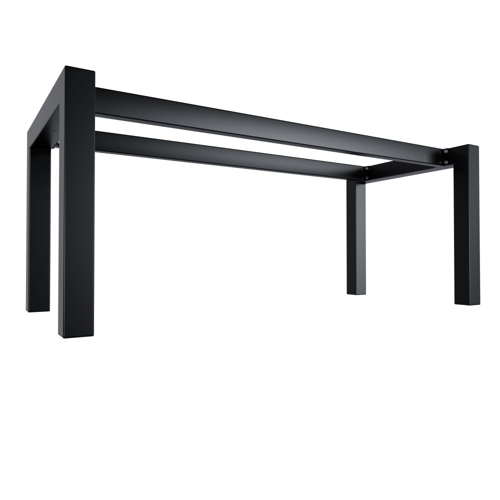 Gambe per tavolo in metallo con doppia barra centrale, piedi a forma di U -  UA2B8080 | Taormina Design