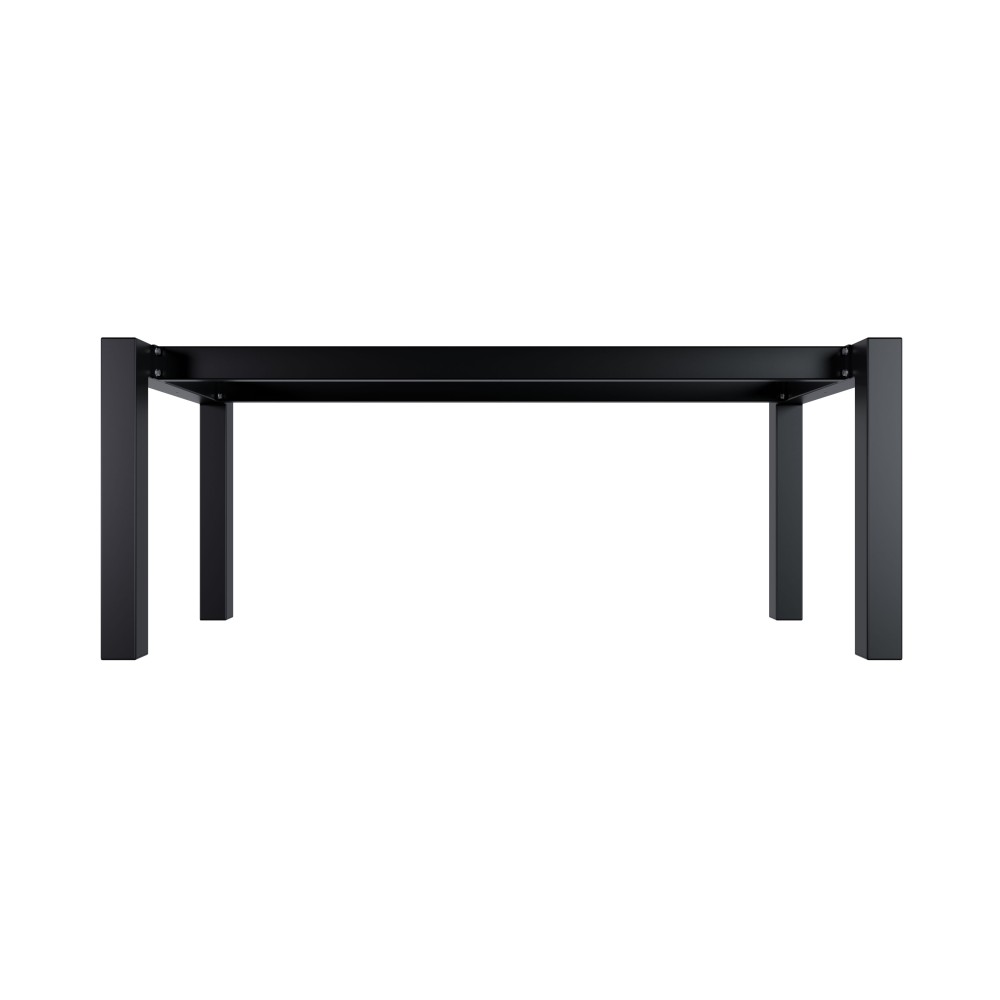 Gambe per tavolo in metallo con doppia barra centrale, piedi a forma di U -  UA2B8080 | Taormina Design