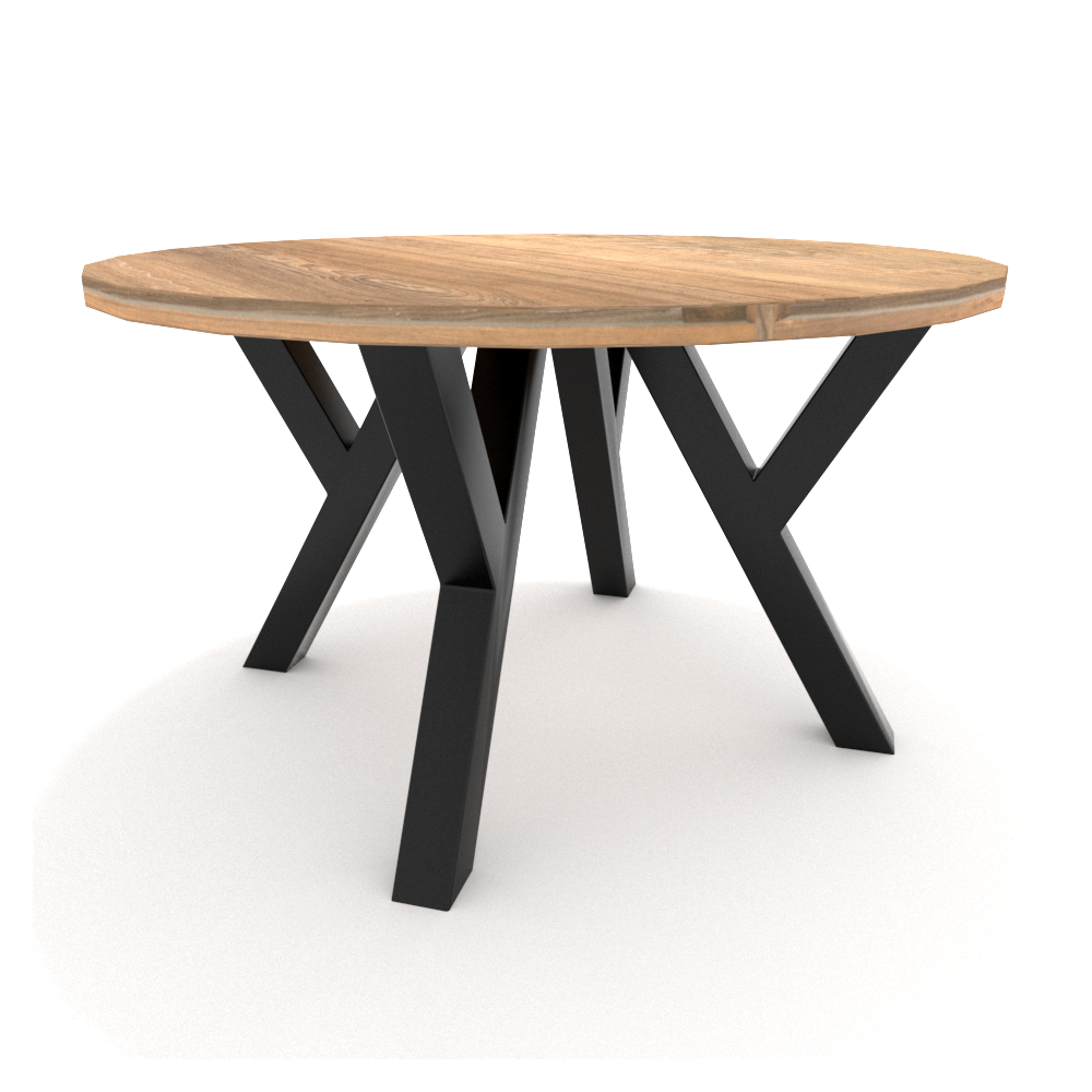Pieds de table en fer en Y noir, style industriel avec forte personnalité