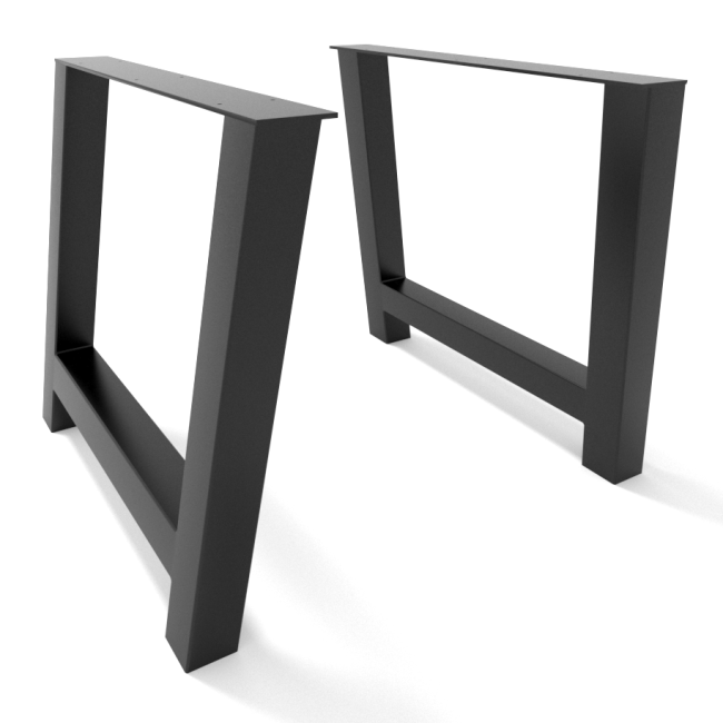 H-shaped metal table frame, ideal for essential Nordic interiors