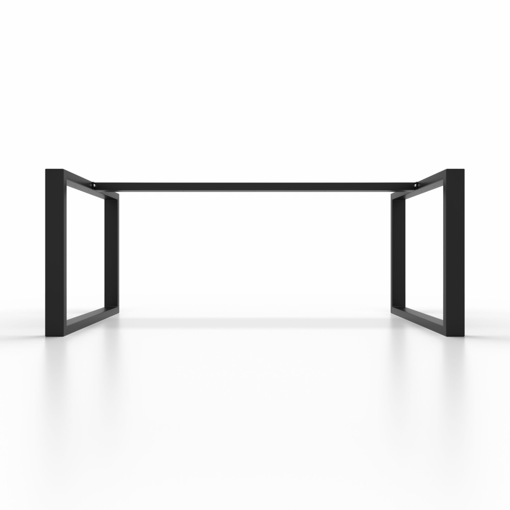 Gambe per tavolo in ferro a U con barra centrale, stabilità e stile moderno