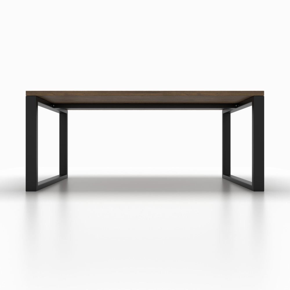 Gambe per tavolo in ferro a U con barra centrale, stabilità e stile moderno