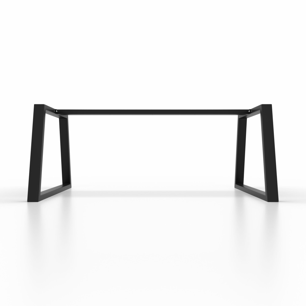 Black iron table legs, industrial style, robust and full of character