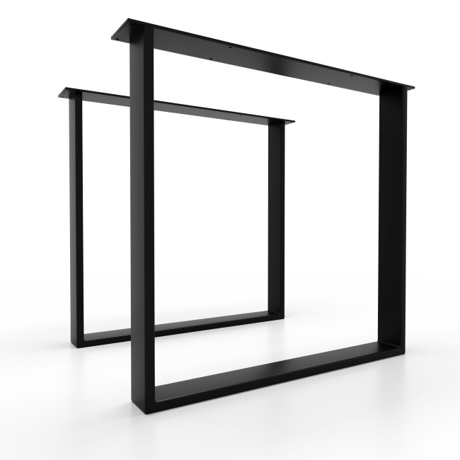 Gambe per tavolo in ferro bianche, stile minimal, ideali per tavoli da cucina.