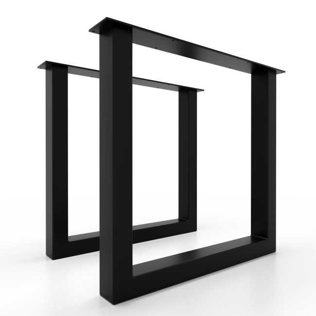 Satin gray iron table base, perfect for meeting rooms.