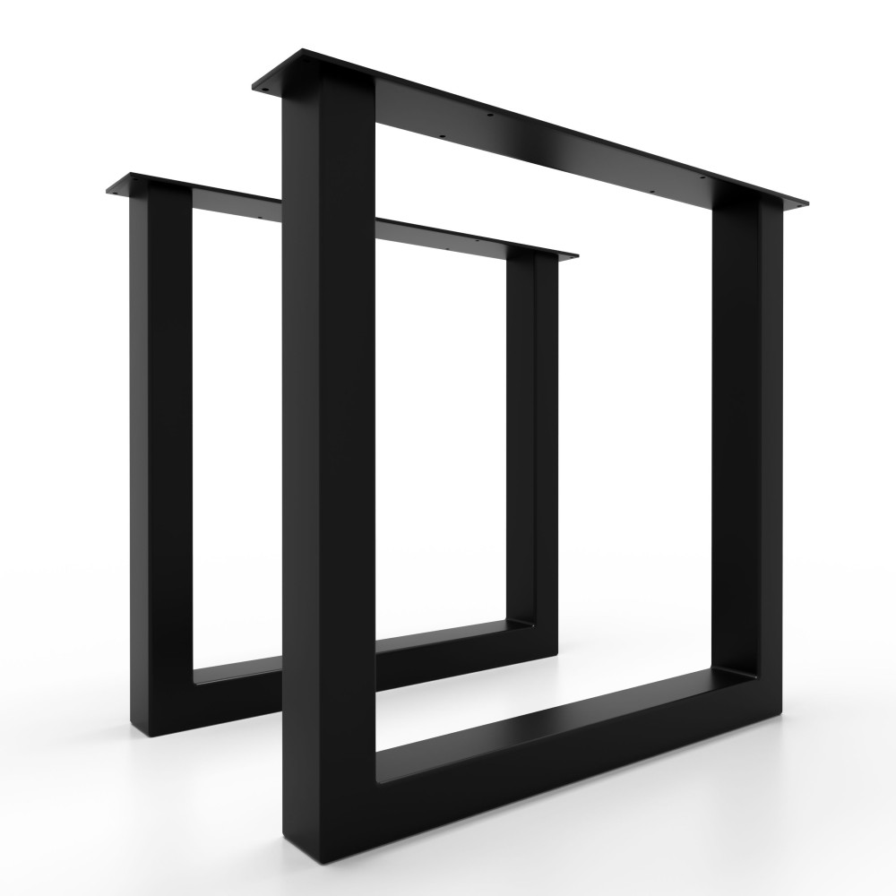 Base per tavolo in ferro grigio satinato, perfette per sale riunioni.