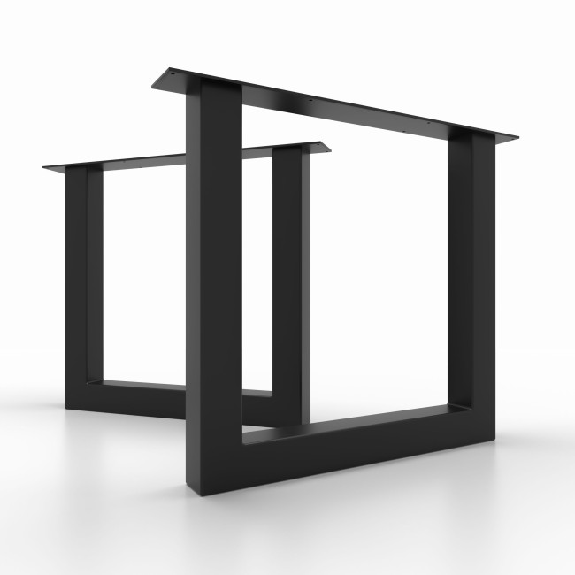 Gambe in ferro nero, robuste e moderne, per completare il tuo tavolo artigianale