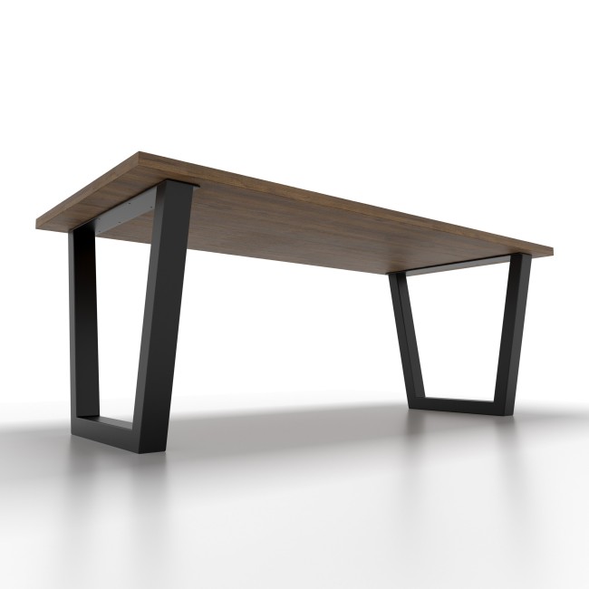Pieds de table en fer trapèze, style industriel et grande stabilité