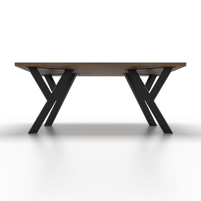 Y-shaped iron table legs, innovative look for designer tables