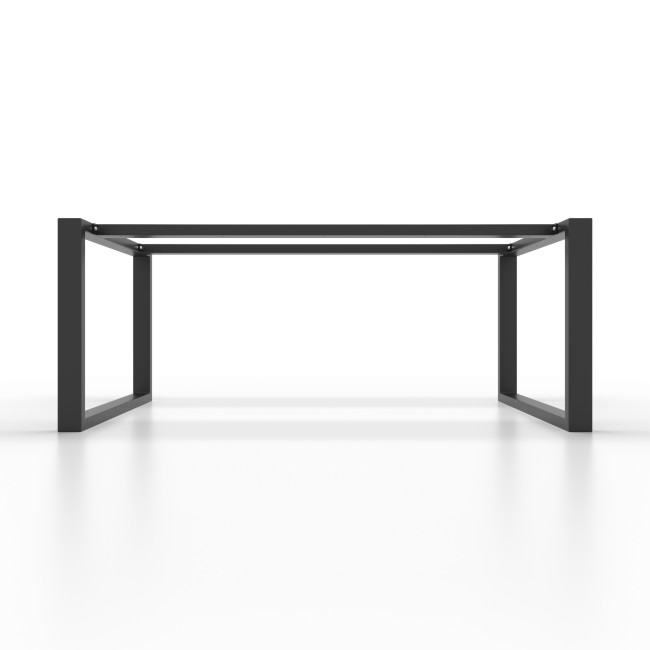 Piedi a U in ferro, doppia barra, trasformano ogni tavolo in un pezzo unico