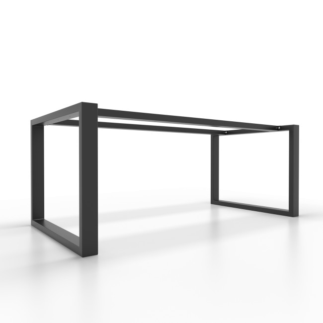 Metal table base, double U-bar, perfect for designer tops